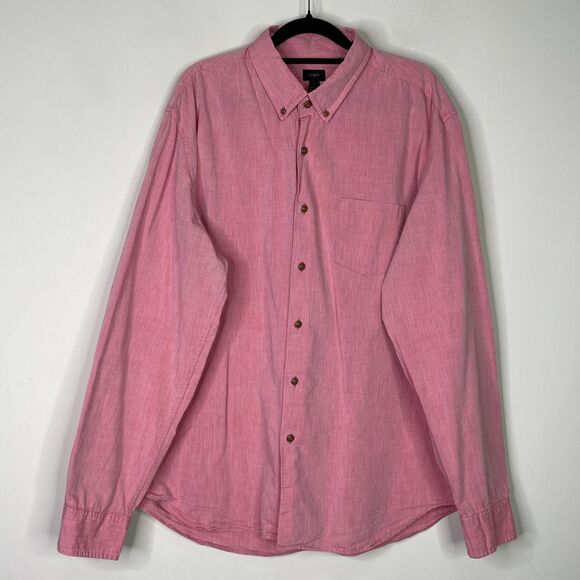 J. Crew Classic Lightweight Button Down Long Sleeve Shirt Men's Size XL - Picture 9 of 9